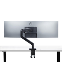 StarTech.com Monitor Desk Mount for up to 49in 32:9 Ultrawide Curved Screens, Mechanical Spring Arm, C-Clamp/Grommet, Tool-Less Adjustment, Max 44lb/20kg