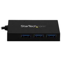 StarTech.com 4 Port USB 3.0 Hub - USB Type-A Hub with 1x USB-C & 3x USB-A (SuperSpeed 5Gbps) - USB Bus or Self-Powered - Portable USB 3.1/3.2 Gen 1 BC 1.2 Charging Hub w/ Power Adapter~4 Port USB 3.0 Hub - USB Type-A Hub with 1x USB-C & 3x USB-A (SuperSpe