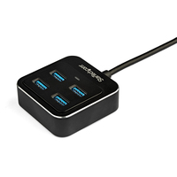 StarTech.com 4-Port USB C Hub - USB-C to 4x USB-A Ports - SuperSpeed 10Gbps USB 3.2 Gen 2 Type-C Hub - USB Bus Powered - Portable/Compact USB-C to USB Adapter Hub for Laptop - Aluminum