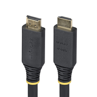 StarTech.com 15m (49.2ft) Active High Speed HDMI Cable, 4K 60Hz/1440p 144Hz, HDR10/HDCP 2.2/ARC, 18Gbps, UHD HDMI 2.0 Cord for TV/Monitor/Display, TPE Jacket