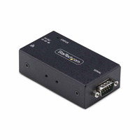 StarTech.com 1-Port Serial to Ethernet Adapter, IP Serial Device Server For Remote RS232 Devices, Wall/DIN Rail Mountable, Metal Housing, RJ45 LAN to DB9 Serial Converter