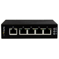 StarTech.com 5 Port Unmanaged Industrial Gigabit Ethernet Switch - DIN Rail / Wall-Mountable