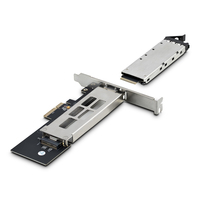 StarTech.com M.2 NVMe SSD to PCIe x4 Mobile Rack/Backplane with Removable Tray for PCI Express Expansion Slot, Tool-less Installation, PCIe 4.0/3.0 Hot-Swap Drive Bay, Key Lock - 2 Keys Included