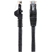 StarTech.com 2m CAT6 Ethernet Cable - LSZH (Low Smoke Zero Halogen) - 10 Gigabit 650MHz 100W PoE RJ45 10GbE UTP Network Patch Cord Snagless with Strain Relief - Black, CAT 6, ETL Verified, 24AWG