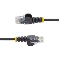 StarTech.com 2.5 m CAT6 Cable - Slim - Snagless RJ45 Connectors - Black
