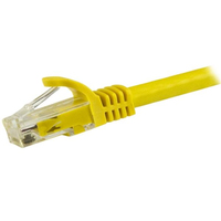 StarTech.com 15m CAT6 Ethernet Cable - Yellow CAT 6 Gigabit Ethernet Wire -650MHz 100W PoE RJ45 UTP Network/Patch Cord Snagless w/Strain Relief Fluke Tested/Wiring is UL Certified/TIA