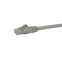 StarTech.com 75ft CAT6 Ethernet Cable - Gray CAT 6 Gigabit Ethernet Wire -650MHz 100W PoE RJ45 UTP Network/Patch Cord Snagless w/Strain Relief Fluke Tested/Wiring is UL Certified/TIA