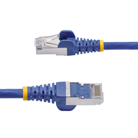 StarTech.com 3m Blue CAT8 Ethernet Cable, Snagless RJ45, 25G/40G, 2000MHz, 100W PoE++, S/FTP, 26AWG Pure Bare Copper Wire, LSZH, Shielded Network Patch Cord w/Strain Reliefs, Fluke Channel Tested