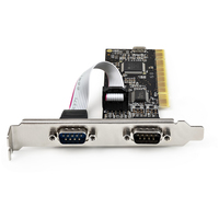 StarTech.com PCI Serial Parallel Combo Card with Dual Serial RS232 Ports (DB9) & 1x Parallel LPT Port (DB25) - PCI Combo Adapter Card - PCI Expansion Card Controller - PCI to Printer Card