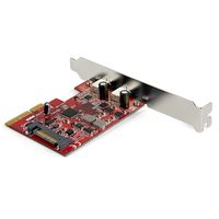 StarTech.com 2-port 10Gbps USB C PCIe Card - USB 3.1 Gen 2 Type-C PCI Express Host Controller Add-On Card - Expansion Card - USB 3.2 Gen 2x1 PCIe Adapter 15W/port - Windows, macOS, Linux