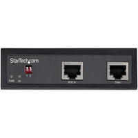 StarTech.com Industrial Gigabit PoE Splitter - 90W High Speed Power over Ethernet PoE+++ Splitter - 12-48V DC Splitter 802.3bt - LAN/RJ45 Ultra PoE to DC Adapter - -40C to +75C