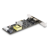 StarTech.com 2-Port 2.5Gbps NBASE-T PoE Network Card, Dual Intel I225-V, 802.3af/at PoE+ Multi-Gigabit NIC, PCI Express Server LAN Card, LP4/8-Pin PCIe-Powered