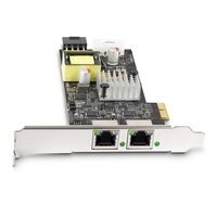 StarTech.com 2-Port 2.5Gbps NBASE-T PoE Network Card, Dual Intel I225-V, 802.3af/at PoE+ Multi-Gigabit NIC, PCI Express Server LAN Card, LP4/8-Pin PCIe-Powered