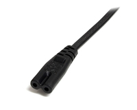 StarTech.com 2m (6ft) Laptop Power Cord, EU Plug to C7, 2.5A 250V, 18AWG, Laptop Replacement Cord, Printer Power Cable, Laptop Charger Cord, Laptop Power Brick Cord - UL Listed