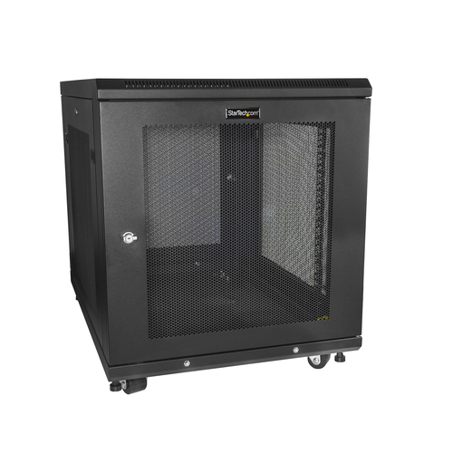 StarTech.com 19in 12U Server Rack Cabinet - 4-Post Adjustable Depth (2