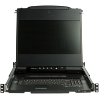 StarTech.com Dual Rail Rackmount KVM Console HD 1080p - Single Port DVI/VGA KVM w/17
