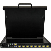 StarTech.com 8 Port Rackmount KVM Console w/ 6ft Cables - Integrated KVM Switch w/ 17