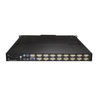 StarTech.com 16 Port Rackmount KVM Console w/ 6ft Cables - Integrated KVM Switch w/ 19