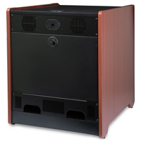 StarTech.com 12U Rack Enclosure Server Cabinet - 21 in. Deep - Wood Finish - Flat Pack