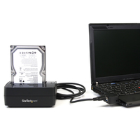 StarTech.com Single Bay USB 3.0 to SATA Hard Drive Docking Station, USB 3.0 (5 Gbps) Hard Drive Dock, External 2.5/3.5