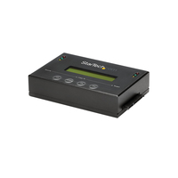StarTech.com 1:1 Standalone Hard Drive Duplicator & Eraser, SATA HDD/SSD Disk Cloner & Eraser, LCD display, TAA Compliant, OS Independent