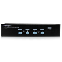 StarTech.com 4 Port Rack Mountable USB KVM Switch with Audio & USB Hub