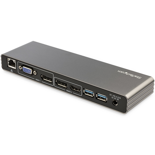 StarTech Thunderbolt 3 Docking Station – Doppia 4K, Con Cavo E Alimentatore (TB3DK2DPPD)