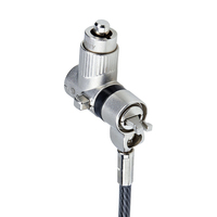 StarTech.com 3-in-1 Universal Laptop Lock 6.6ft (2m), Master Keyed Locking Cable, Computer Security, Compatible w/Noble Wedge®/Nano/K-Slot; Anti-Theft Cut-Resistant Cable