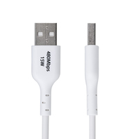 StarTech.com 3ft (1m) USB-A to USB-C Charging Cable, Charge & Sync, 3A, USB 2.0, TPE Jacket - White USB Charging Cord