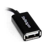 StarTech.com 5in Right Angle Micro USB to USB OTG Host Adapter M/F