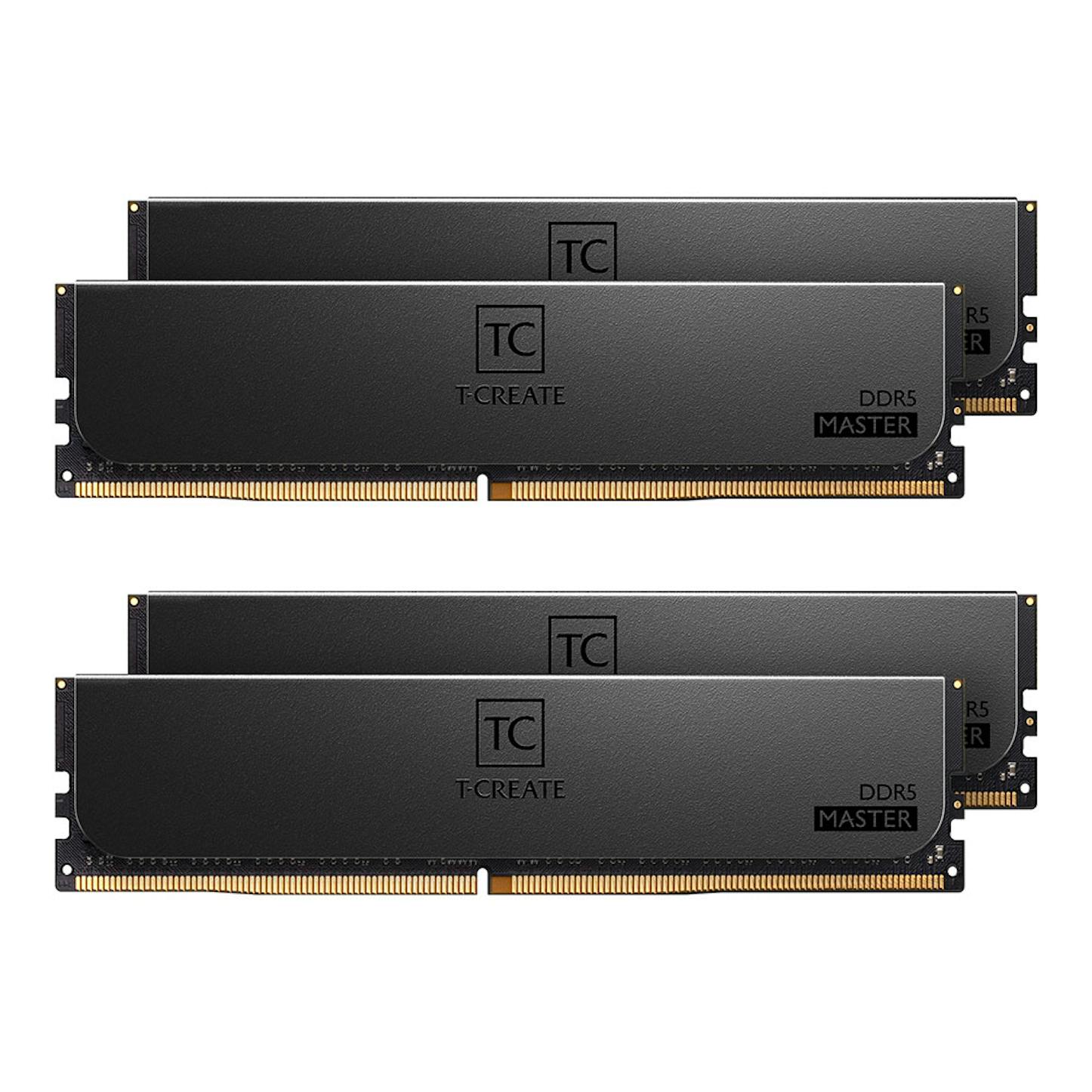 TeamGroup T-Create Master 64GB (4X16GB) DDR5 C32 6400MHz Quad Channel Kit