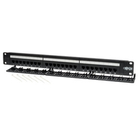 Tripp Lite N052-024 24-Port 1U Rack-Mount Cat5e 110 Patch Panel, 568B, RJ45 Ethernet, TAA