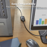 Tripp Lite P134-06N-VGA-V2 DisplayPort to VGA Active Adapter Video Converter , DP ver 1.2 (M/F), 6-in. (15.24 cm)