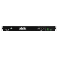 Tripp Lite PDUMH20HVATNET 3.8kW Single-Phase Switched Automatic Transfer Switch PDU, Two 200-240V C20 Inlets, 8 C13 & 2 C19 Outputs, 1U, TAA