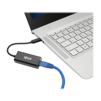 Tripp Lite U436-06N-GB USB-C to Gigabit Network Adapter with Thunderbolt 3 Compatibility - Black