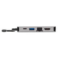 Tripp Lite U442-DOCK6-GY USB-C Dock, Dual Display - 4K HDMI, VGA, USB 3.2 Gen 1, USB-A/C Hub, GbE, 100W PD Charging