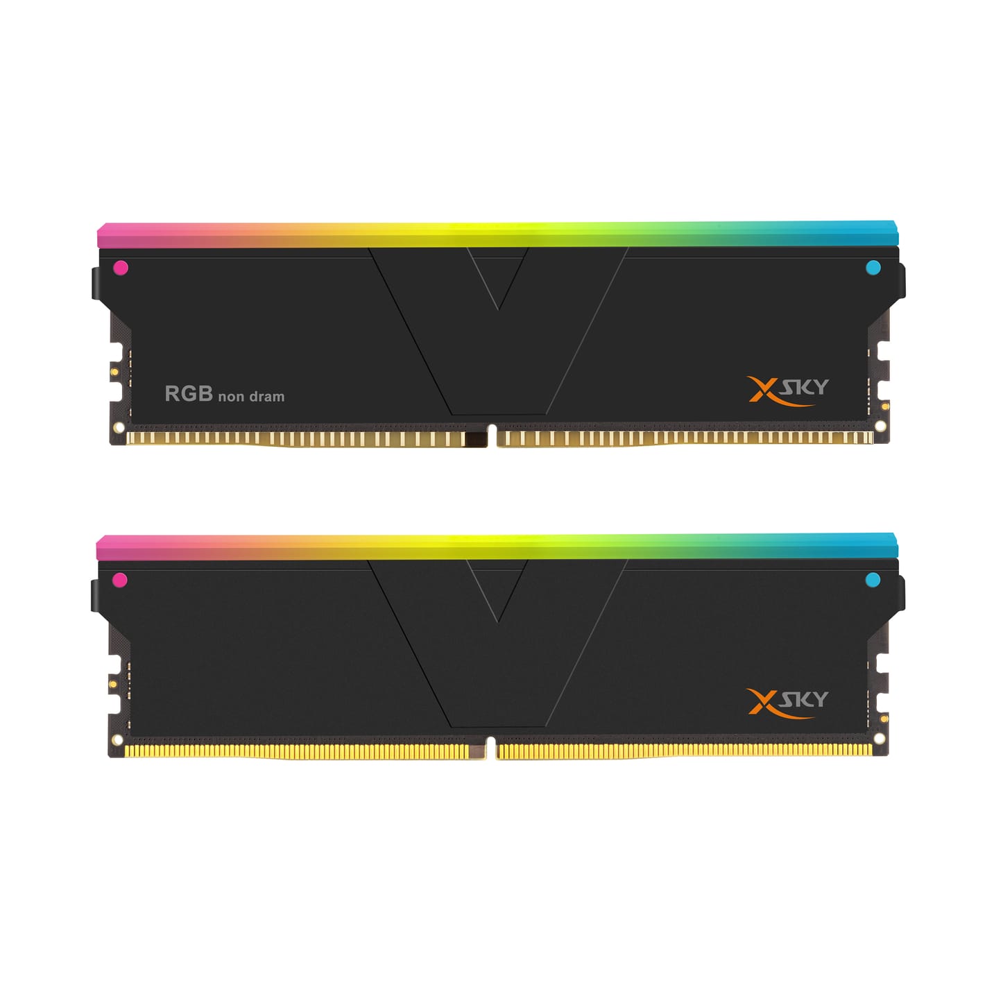 V-Color (1+1) Manta XSky RGB 16GB (1x16GB) DDR5 C30 6000MHz Single Channel Kit - Black