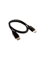 V7 Black Video Cable Pro DisplayPort Male to DisplayPort Male 1m 3.3ft