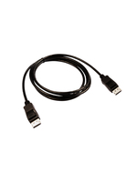 V7 Black Video Cable Pro DisplayPort Male to DisplayPort Male 2m 6.6ft