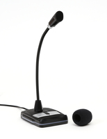 Varr Gaming USB Microphone with Stand, Adjustable 360°, Control panel (on/off, volume and backlight), Microphone sensitivity -58±2dB and omnidirectional, Popular USB-A connection, Black, Cable 1.5m