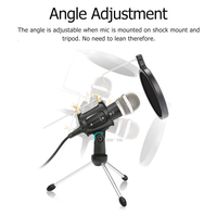 Varr Gaming Microphone Set, Includes Microphone (3.5mm), Pop Filter, Shock Basket, Tripod and Adapter, Microphone sensitivity -58±2dB and omnidirectional, Windows/iOS compatible