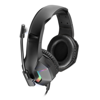 Varr Pro Gaming Headset with RGB Backlight, Highly Sensitive Microphone (4x 1.5mm) Boom, Noise Cancelling, Powerful 50mW speakers, Sensitivity: 108 ± 3dB, uses 3.5mm for music output and USB-A port for powering the backlight only, 2.2m cable