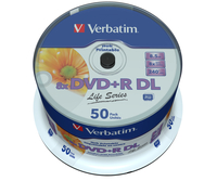 Verbatim 97693 blank DVD 8.5 GB DVD+R DL 50 pc(s)