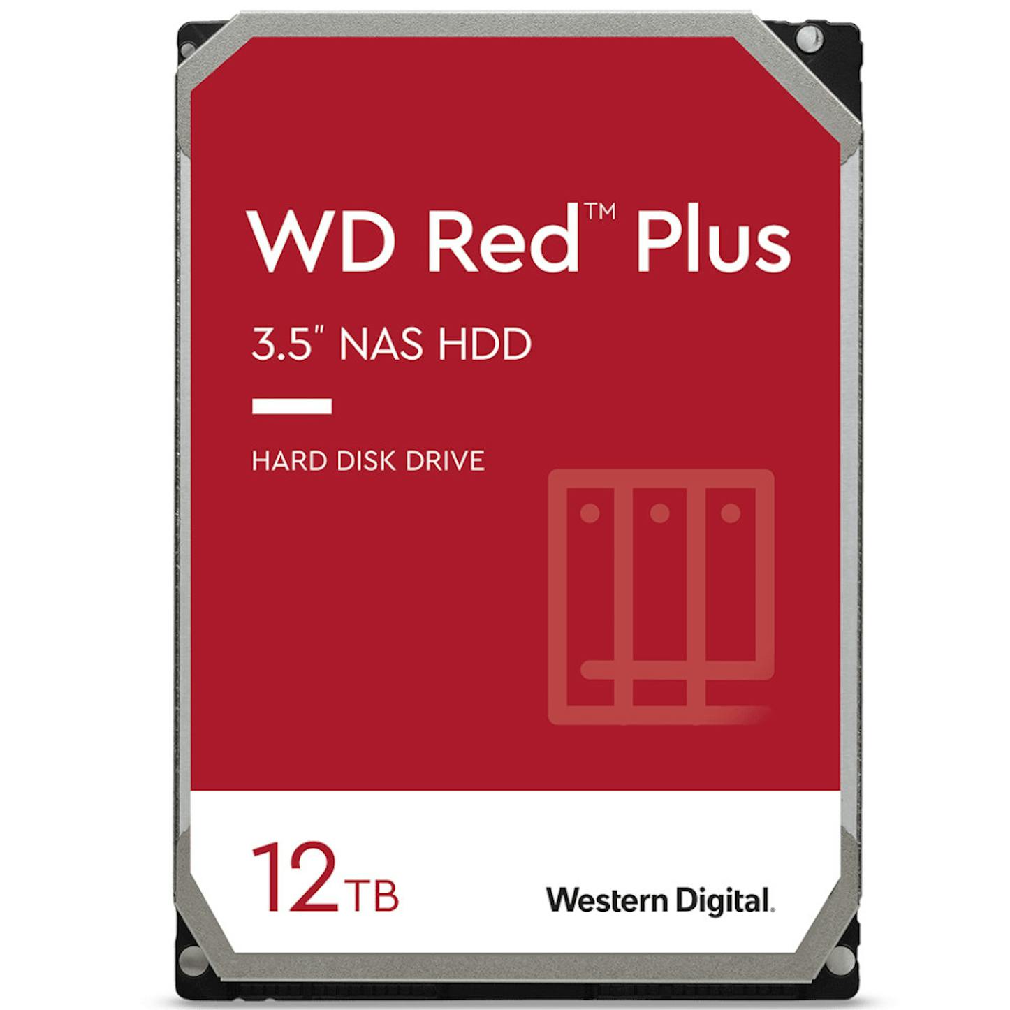 WD 12TB Red Plus 7200rpm HDD 256MB Cache Internal NAS Hard Drive (WD120EFBX)