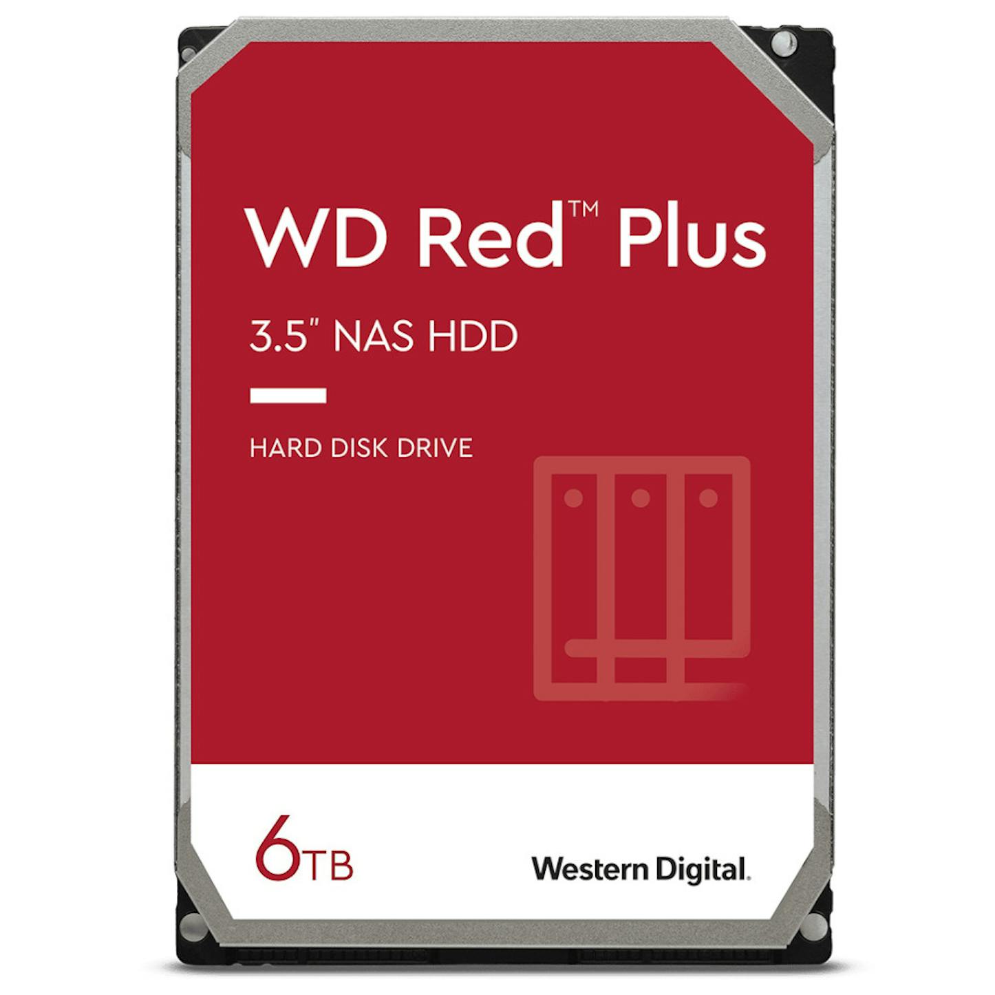 WD 6TB Red Plus 5400rpm HDD 256MB Cache Internal NAS Hard Drive (WD60EFPX)