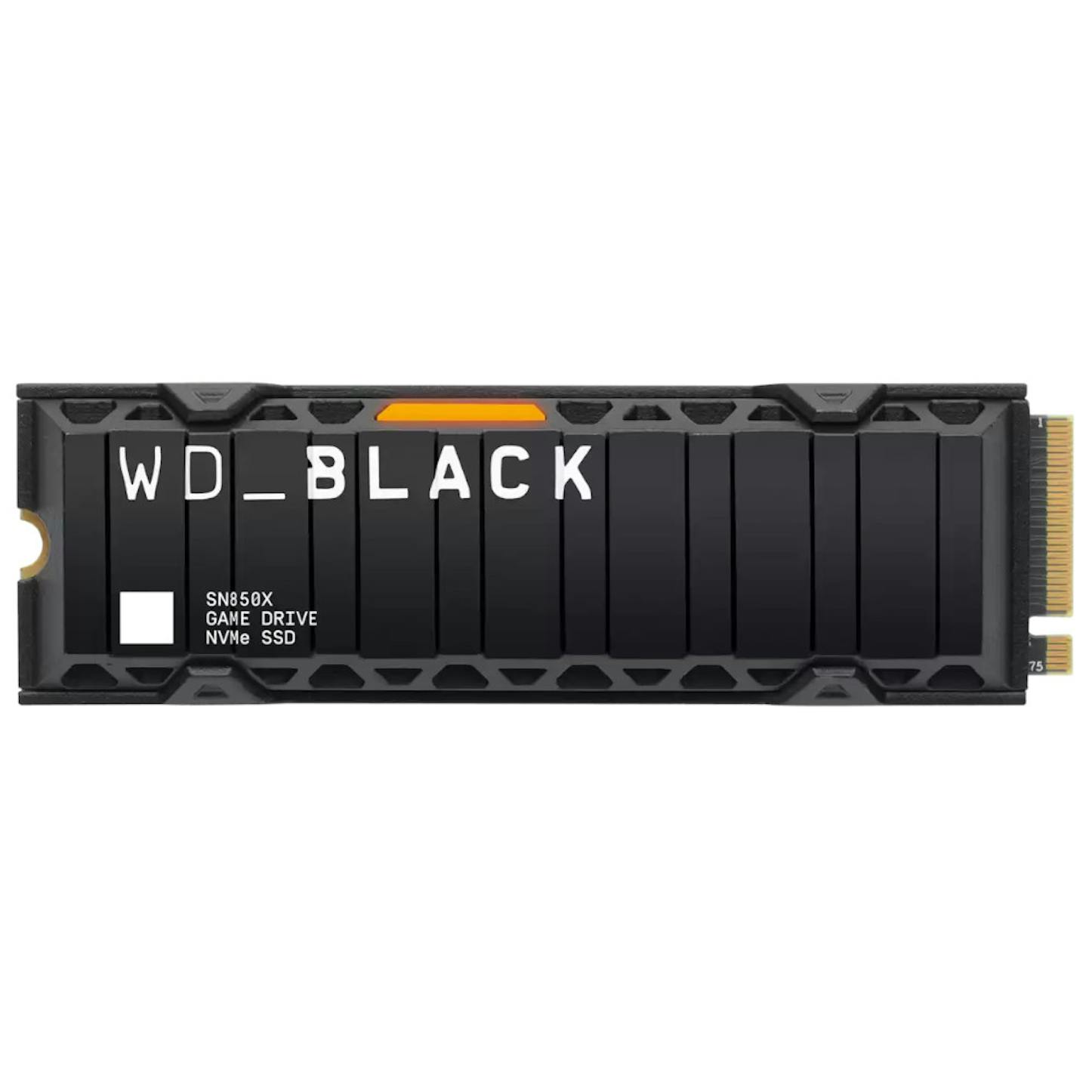 WD Black SN850X 1TB SSD M.2 2280 NVME PCI-E Gen4 Solid State Drive with Heatsink (WDS100T2XHE)