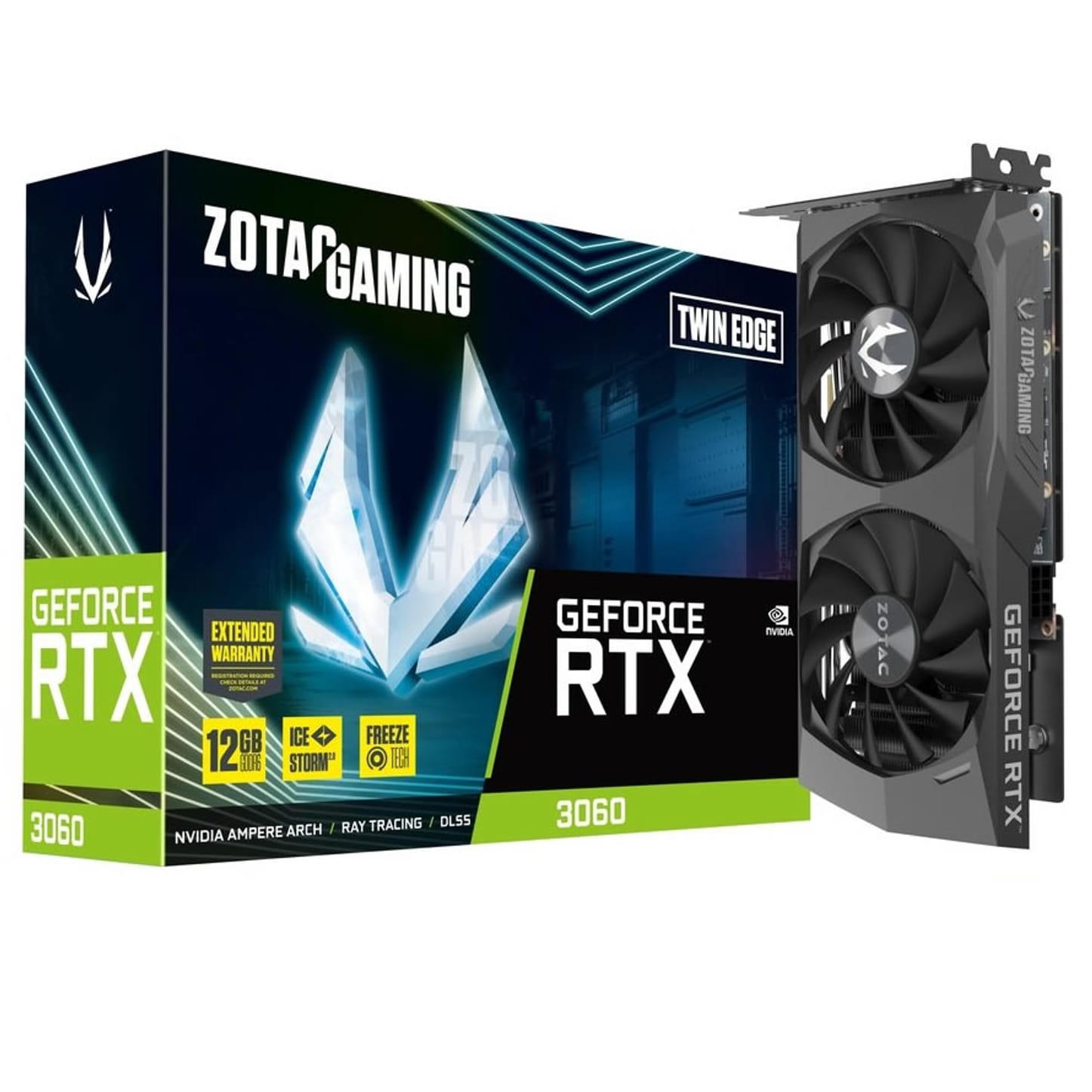 Zotac GeForce RTX 3060 Twin Edge LHR 12GB GDDR6 PCI-Express Graphics Card