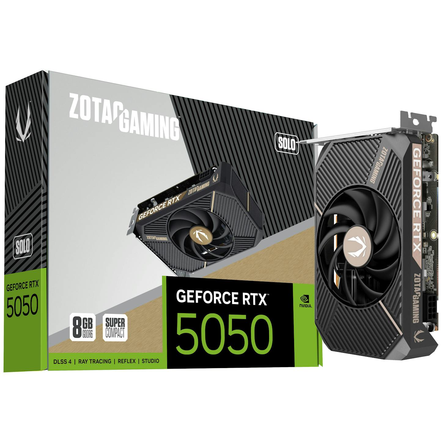Zotac GeForce RTX 5050 Solo 8GB GDDR6 PCI-Express Graphics Card