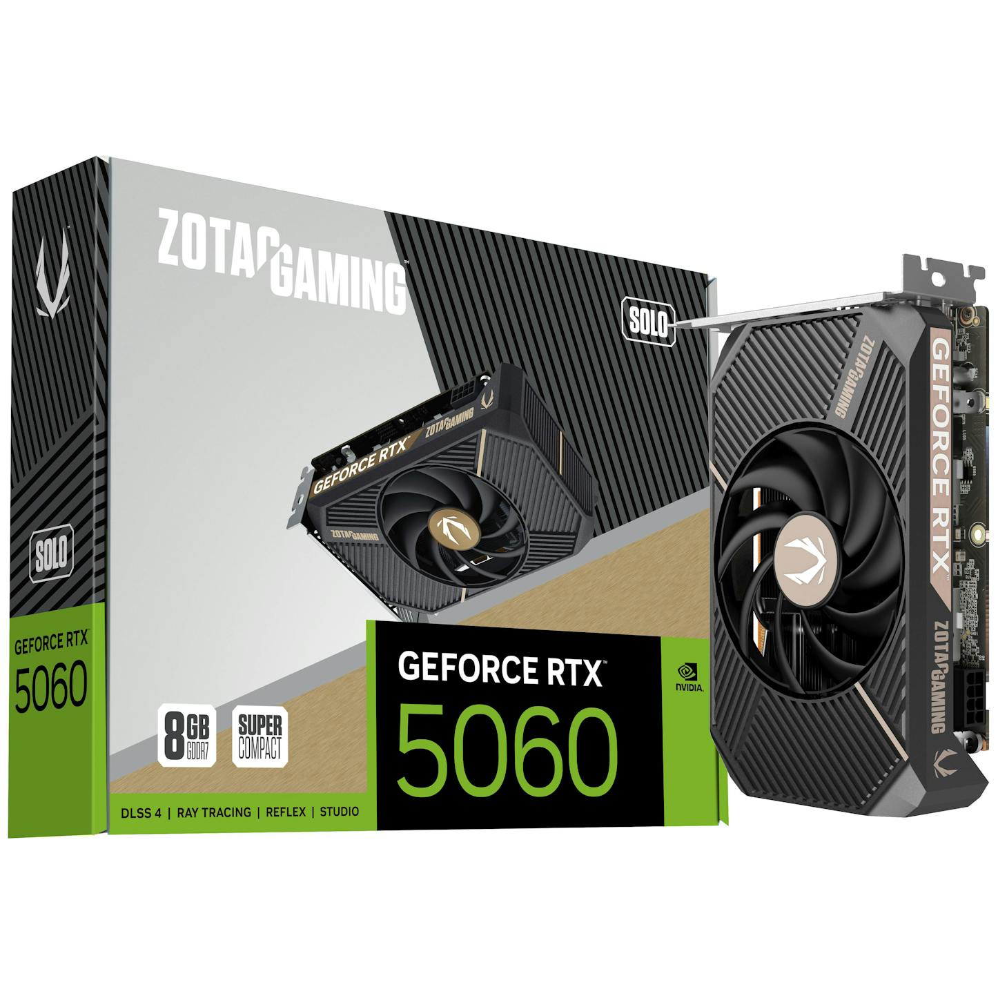 Zotac GeForce RTX 5060 Solo 8GB GDDR7 PCI-Express Graphics Card