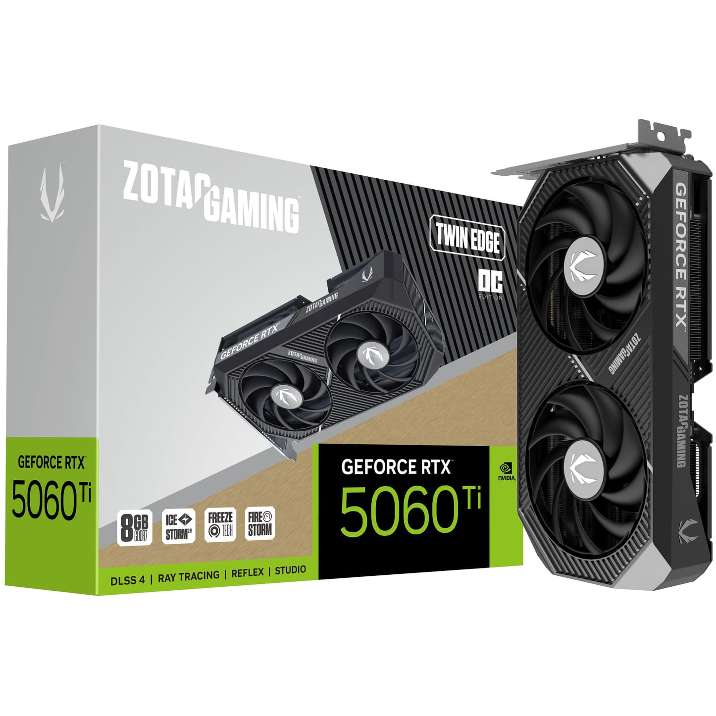 Zotac GeForce RTX 5060 Ti Twin Edge OC 8GB GDDR7 PCI-Express Graphics Card